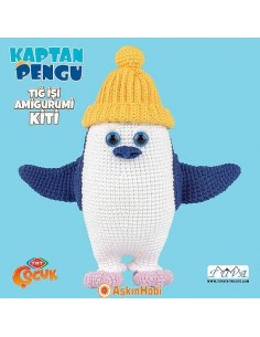 Tığ İşi Amigurumi Oyuncak Setleri Kaptan Pengu Amigurumi Kiti KP10044 2