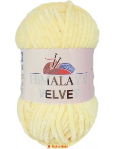 Himalaya Velvet Kadife İp Himalaya Velvet Rope Yellow 90002 90002