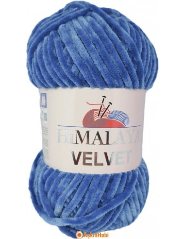 Himalaya Velvet Kadife ip Mavi 90041