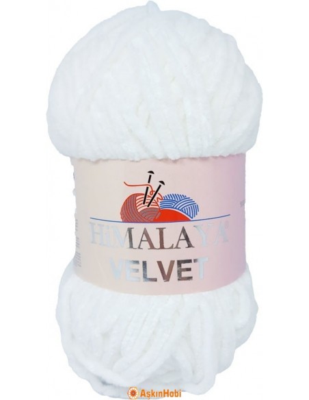 Himalaya Velvet Kadife İp Himalaya Velvet Rope White 90001 90001 Himalaya Velvet Kadife İp Himalaya Velvet Rope White 90001 90001