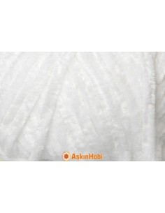 Himalaya Velvet Kadife İp Himalaya Velvet Rope White 90001 90001 2