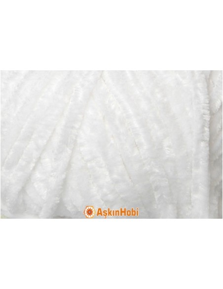 Himalaya Velvet Kadife İp Himalaya Velvet Rope White 90001 90001 Himalaya Velvet Kadife İp Himalaya Velvet Rope White 90001 90001