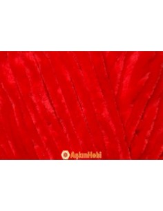 Himalaya Velvet Kadife İp Himalaya Velvet Rope Red 90018 90018