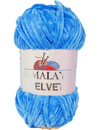 Himalaya Velvet Kadife ip Mavi 90027