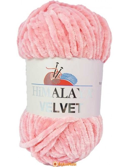 Himalaya Velvet Kadife İp Himalaya Velvet Rope Pink 90046 90046