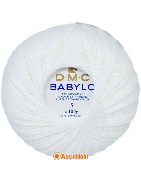 Dmc Babylo 100gr Dmc Babylo Lace And Net Thread 5 No Blanc 5-BLANC Dmc Babylo 100gr Dmc Babylo Lace And Net Thread 5 No Blanc 5-BLANC