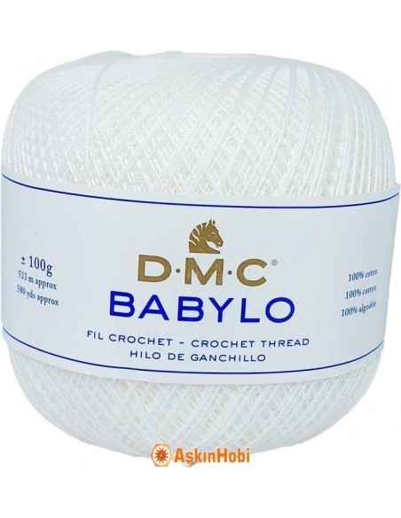 Dmc Babylo 100gr Dmc Babylo Dantel Ve Ağ İpliği 10 No Blanc 10-BLANC Dmc Babylo 100gr Dmc Babylo Dantel Ve Ağ İpliği 10 No Blanc 10-BLANC