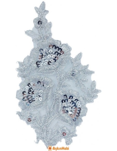 Dantel Ve Nakışlı Aplikeler Gümüş Dantel Aplike 003 Aplike 003 Dantel Ve Nakışlı Aplikeler Gümüş Dantel Aplike 003 Aplike 003