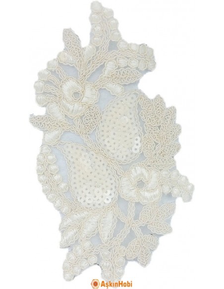 Dantel Ve Nakışlı Aplikeler Krem Dantel Aplike 005 Aplike 005 Dantel Ve Nakışlı Aplikeler Krem Dantel Aplike 005 Aplike 005