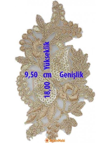 Dantel Ve Nakışlı Aplikeler Sarı Dantel Aplike 008 Aplike 008 Dantel Ve Nakışlı Aplikeler Sarı Dantel Aplike 008 Aplike 008