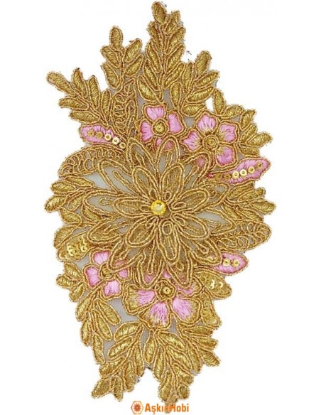 Dantel Ve Nakışlı Aplikeler Sarı Dantel Aplike 013 Aplike 013 Dantel Ve Nakışlı Aplikeler Sarı Dantel Aplike 013 Aplike 013