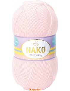Nako Elit Baby El Örgü İpi Nako Elit Baby 2892 Soft Pink 2892