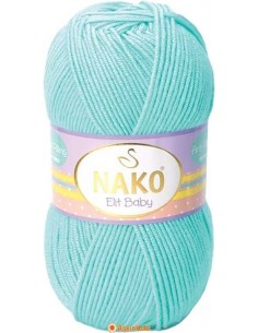 Nako Elit Baby El Örgü ipi Nako Elit Baby 10535 Açık Turkuaz 10535