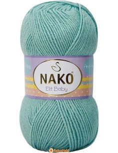 Nako Elit Baby El Örgü ipi Nako Elit Baby 10482 Azur 10482