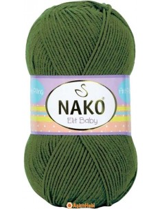 Nako Elit Baby El Örgü İpi Nako Elit Baby 10665 Pine Green 10665