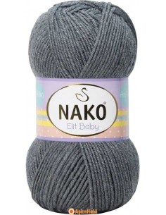 Nako Elit Baby El Örgü ipi Nako Elit Baby 790 Koyu Gri Melanj 790