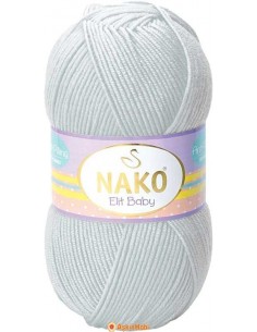 Nako Elit Baby El Örgü İpi Nako Elit Baby 4672 Light Gray 4672
