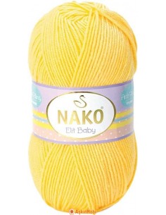 Nako Elit Baby El Örgü İpi Nako Elit Baby 2857 Yellow 2857