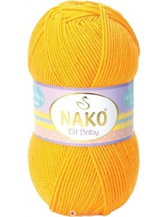 Nako Elit Baby El Örgü İpi Nako Elit Baby 4674 Orange Narcissus 4674