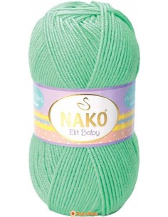 Nako Elit Baby El Örgü ipi Nako Elit Baby 10001 Siyam Yeşili 10001