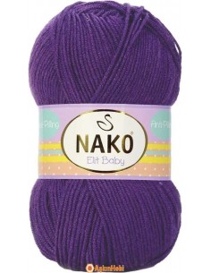 Nako Elit Baby El Örgü İpi Nako Elit Baby 10253 Plum Purple 10253