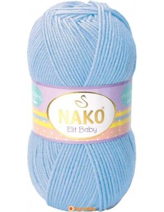 Nako Elit Baby El Örgü İpi Nako Elit Baby 10305 Blue 10305