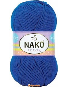 Nako Elit Baby El Örgü ipi Nako Elit Baby 10346 Gece Mavi 10346