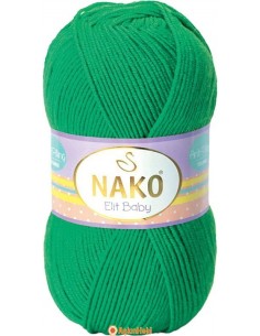 Nako Elit Baby El Örgü ipi Nako Elit Baby 1594 Yeşil 1594