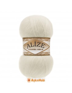 Alize Angora Gold Knitting Yarns Alize Angora Gold 01 Cream 01-Krem