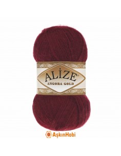 Alize Angora Gold Knitting Yarns Alize Angora Gold 57 Burgundy 57-Bordo