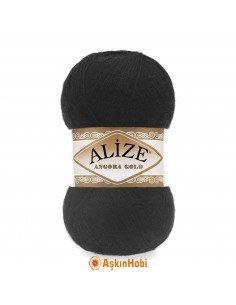 Alize Angora Gold El Örgü İpleri Alize Angora Gold 60 Siyah 60-Siyah