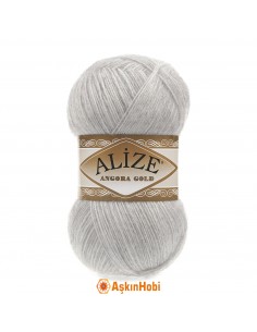 Alize Angora Gold Knitting Yarns Alize Angora Gold 208 Light Gray Melange 208-Açık Gri Melanj
