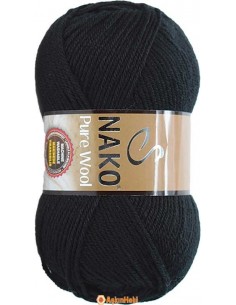 Nako Pure Wool Saf Yün Nako Pure Wool 217 Black NP10471