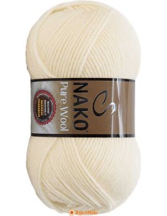 Nako Pure Wool Saf Yün Nako Pure Wool 2378 Krem NP10472
