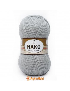 Nako Pure Wool Saf Yün Nako Pure Wool 195 Grey NP10464