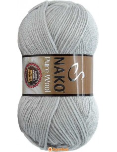 Nako Pure Wool Saf Yün Nako Pure Wool 3298 Gri NP10464