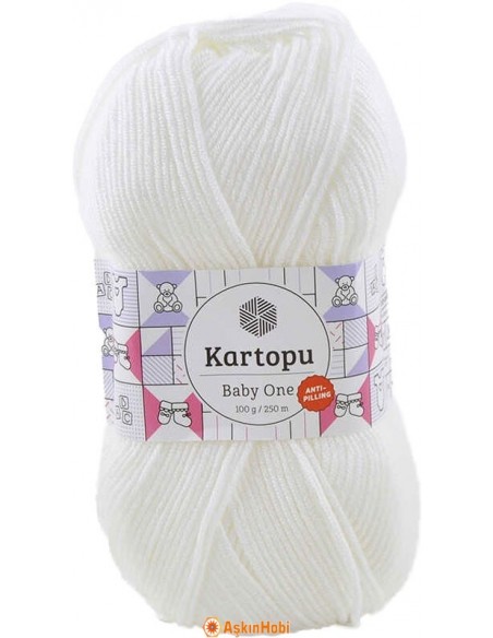 Kartopu Baby One KARTOPU BABY ONE KNITTING YARN K010 WHITE K010