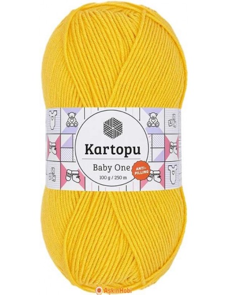 Kartopu Baby One KARTOPU BABY ONE KNITTING YARN K154 Yellow K154 Kartopu Baby One KARTOPU BABY ONE KNITTING YARN K154 Yellow K154