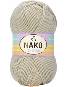 Nako Elit Baby El Örgü İpi Nako Elit Baby 6662 Stone NE6662