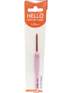 Hello Rose Silicone Handle Crochet Hello Rose Silicone Handle Crochet 3mm HRS3