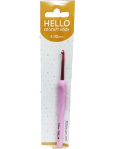 Hello Rose Silicone Handle Crochet Hello Rose Silicone Handle Crochet 5mm HRS5
