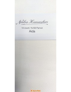 AiDA Etamin Kumaş 14ct Kırık Beyaz