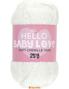 Hello Baby Love Soft Chennile Yarn Hello Baby Love 201 HBL201