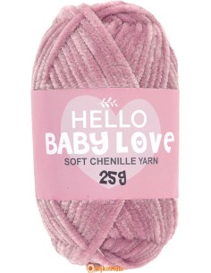 Hello Baby Love Soft Chennile Yarn Hello Baby Love 218 HBL218