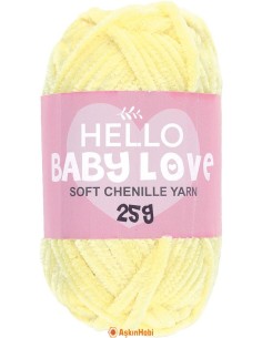 Hello Baby Love Soft Chennile Yarn Hello Baby Love 220 HBL220