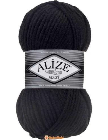 Alize Süperlana Maxi 60 Siyah
