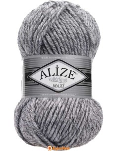 Alize Süperlana Maxi 801 Jaspe Gray