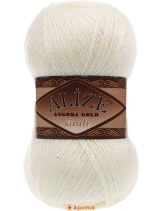 Alize Angora Gold Simli 01 Krem