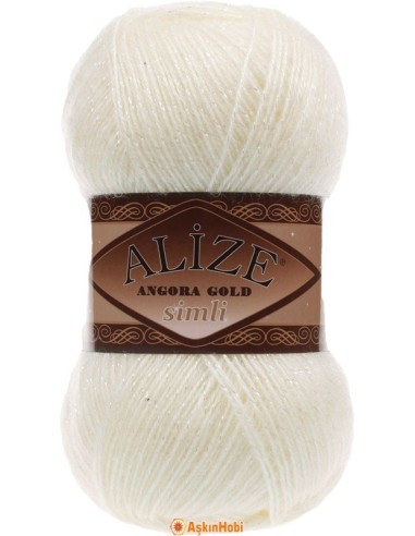 Alize Angora Gold Simli 01 Krem