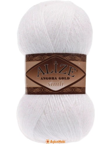 Alize Angora Gold Simli 55 White